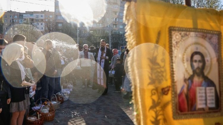 Celebrazioni pasquali a Bucha, in Ucraina