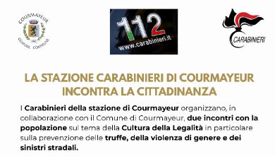 Carabinieri e cittadini insieme per la legalità a Courmayeur