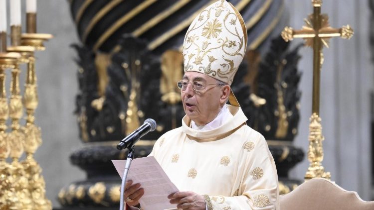 Ancora un immagine dell'omelia del cardinale Mamberti