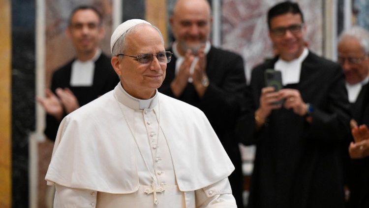 Il Papa nell'udienza con i Lasalliani