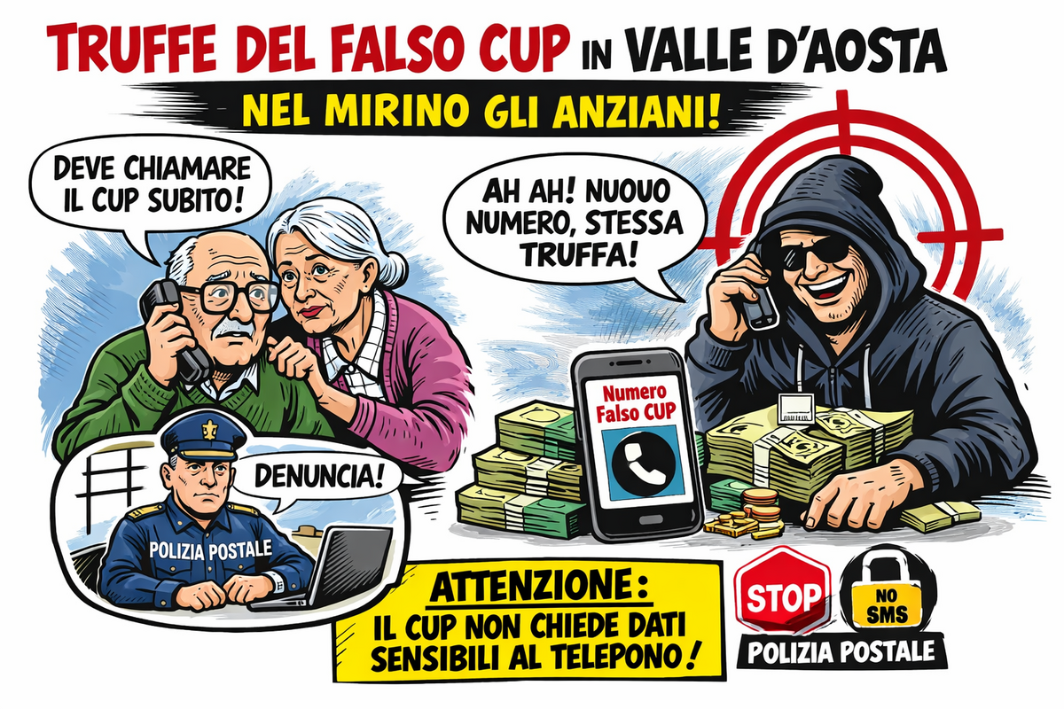 Falso Cup, truffe ancora attive: segnalazioni anche a marzo in Valle d’Aosta