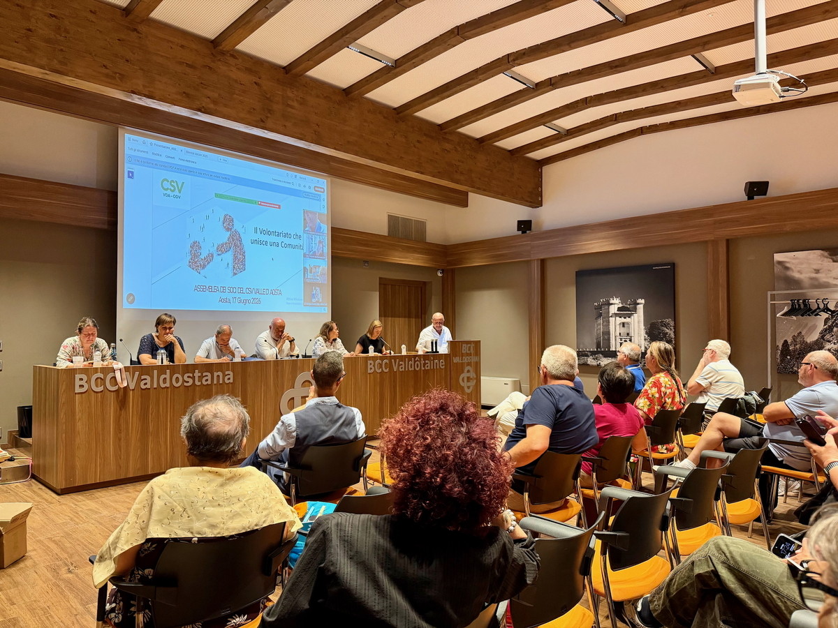 Il CSV della Valle d'Aosta approva i bilanci 2025: conti in attivo e risorse stabili con la nuova legge