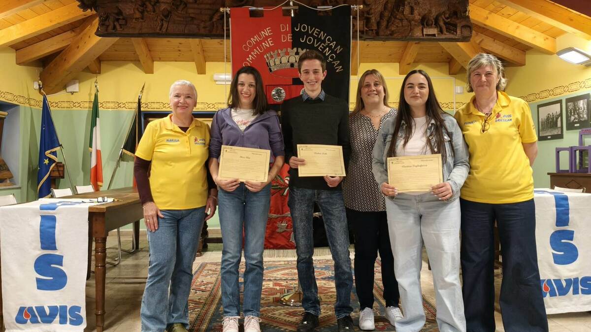 Jovençan, la maturità civica che diventa scelta di vita: anche l'AVIS Gressan-Jovençan accoglie i nuovi cittadini