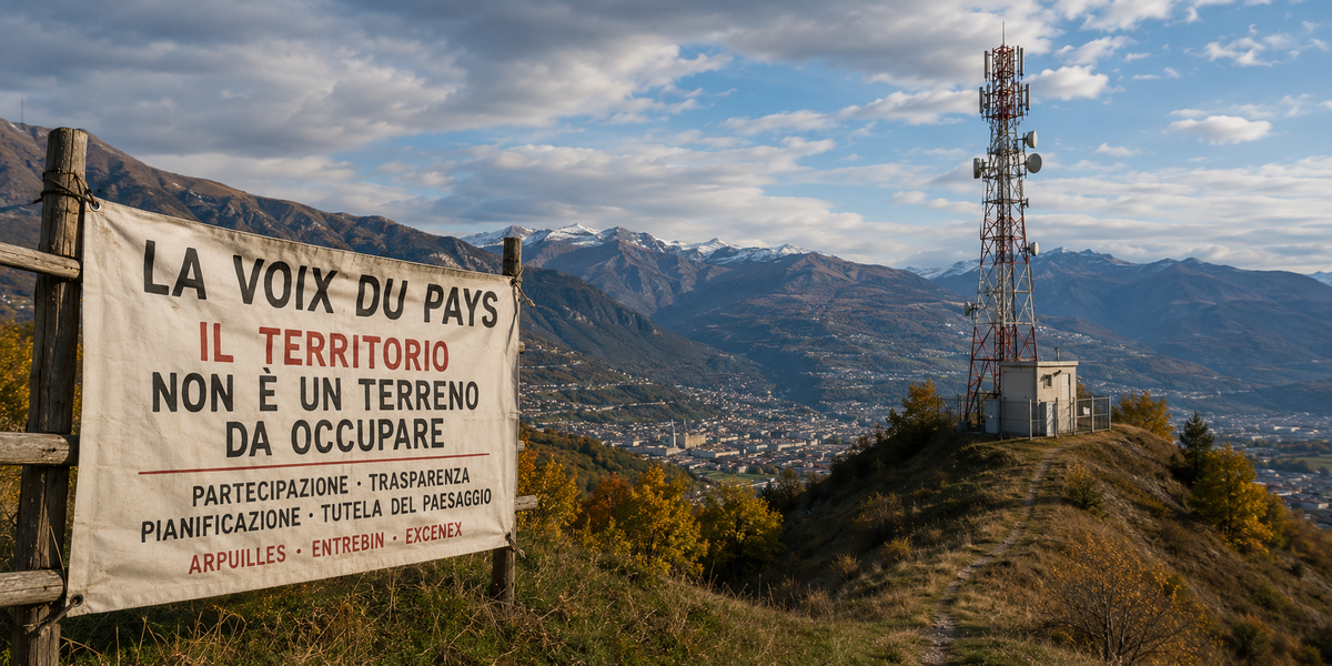 Torre di Arpuilles, Valle d'Aosta Futura si schiera con il comitato: «Prima la salute dei cittadini, poi gli interessi delle multinazionali»