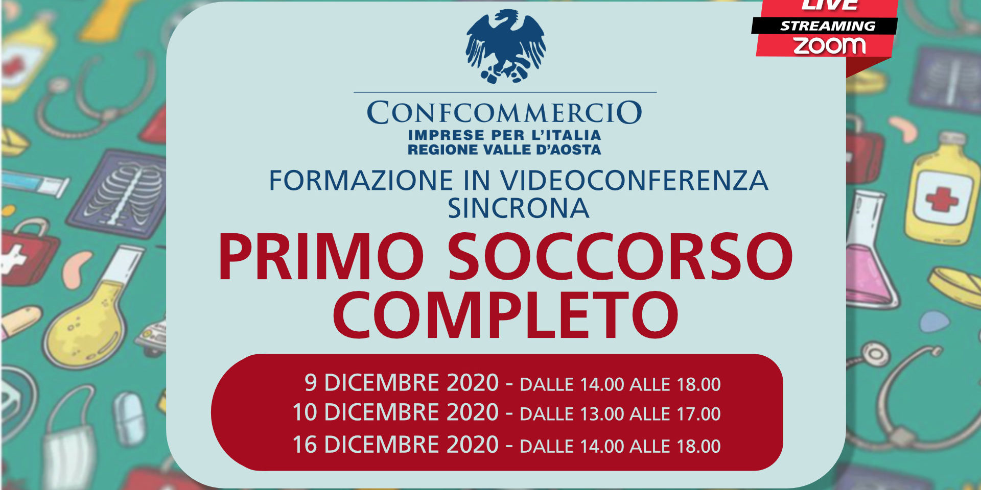 CORSO AGGIORNAMENTO FORMATIVO OBBLIGATORIO PRIMO PRONTO SOCCORSO