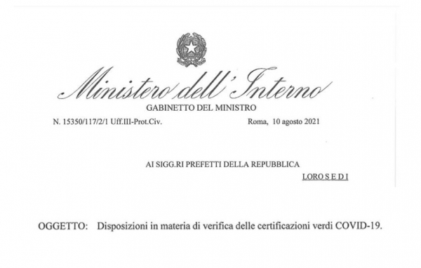 REGOLE PER ACCEDERE AI SERVIZI PER I QUALI È PRESCRITTO IL GREEN PASS - Vimarsana News