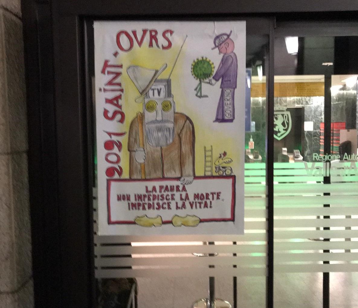 Manifesti contro Fiera di Sant'Orso online, accertamenti Digos