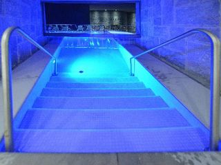 La piscina esterna riscaldata