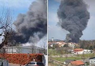 Milano, esplosione alla Perfetti di Lainate: colonna di fumo visibile a chilometri