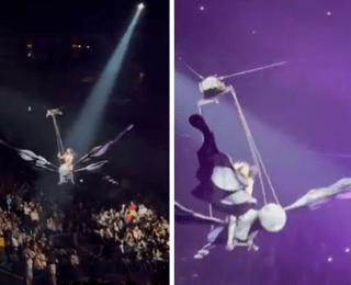 Katy Perry, incidente durante il concerto: la cantante perde l'equilibrio mentre vola sul pubblico Katy Perry, incidente durante il concerto: la cantante perde l'equilibrio mentre vola sul pubblico