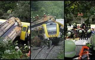 Germania, deraglia treno con un centinaio di passeggeri: "Almeno 4 morti e 34 feriti" Germania, deraglia treno con un centinaio di passeggeri: "Almeno 4 morti e 34 feriti"