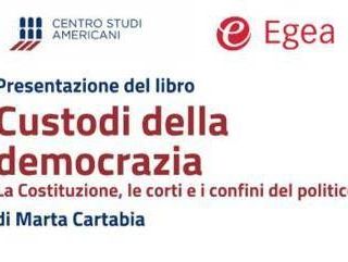 Libri, mercoledì presentazione del libro 'Custodi della democrazia' di Marta Cartabia Libri, mercoledì presentazione del libro 'Custodi della democrazia' di Marta Cartabia