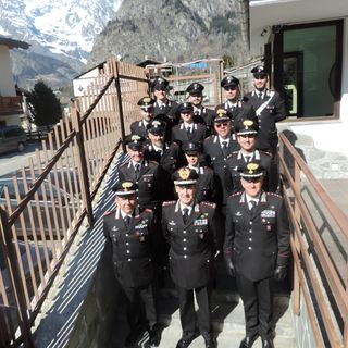 Visita del Gen. C.A. Riccardo Galletta, Comandante Interregionale "Pastrengo", al Gruppo Carabinieri di Aosta