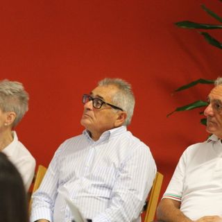 la responsabile dell'area anziani del Con.I.S.A. Cristina Disarò, il direttore dell'Asl To3 dott. Antonino