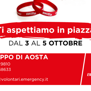 Un Cantuccio di Pace con Emergency ad Aosta e Gressan