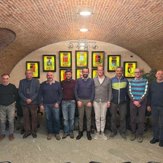 Il quinto da sn Fabrizio Bertholin con accanto Camillo Rosset