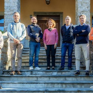 Da sx Massimo Rey, Ephrem Truchet, Simone Casale Brunet, Alessia Di Addario, Alberto Motta, Roberto Rota, Federico Perrin