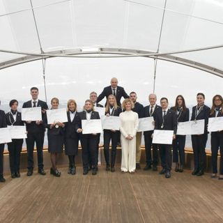 Nicola Abbrescia, Borghi Sylvie, Sharon Belley, Marco Laino, Chiara Motta, Patrizia Politi, Maria Pisacane, Christian Dalbard, Lucia Ielasi, Lisa Ceretto, Alberto Fenocchio, Enrico Basso, Davide Piumatti, Chiara Peduto, Elena Lazier, Lia Cianflone, Egon Marchetto e in piedi dietro il presidente Alberto Levi