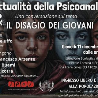 L’attualità della psicoanalisi: una conversazione che guarda negli occhi il disagio dei giovani