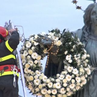 Omaggio dei Vigili di Fuoco all'Immacolata