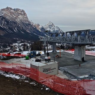 Cortina, cantiere della cabinovia Apollonio