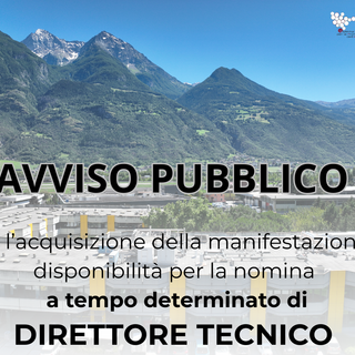 Avviso pubblico per la nomina del Direttore tecnico all’Arpa Valle d’Aosta