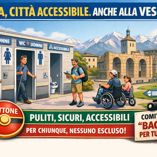 Aosta, città accessibile. Anche alla vescica