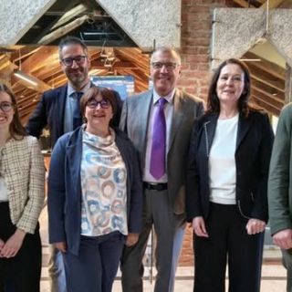 Da sn: Stefano Coquillard, Sylvie Hugonin, Marco Gheller, Alina Sapinet, Corrado Cometto, Giuseppina Bal, Julien Charbonnier