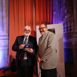 Alexis Betemps (dx.) al Premio Rigoni Stern