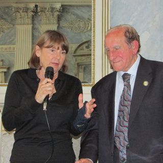 La vicesindaca di Aosta, Antonella Marcoz e il professor Orlando Formica