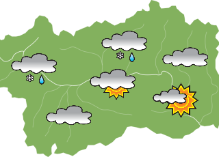 Tornano un po' di nuvole sulla Valle ma niente neve