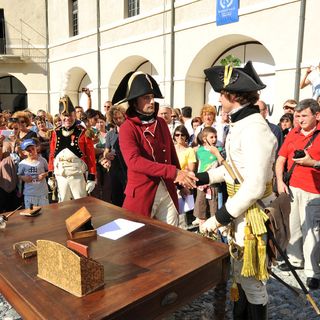 La firma della 'resa piemontese' a Napoleone