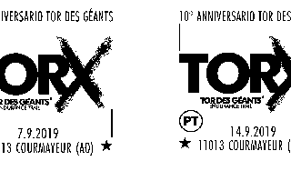 Annullo filatelico per Tor des Géants