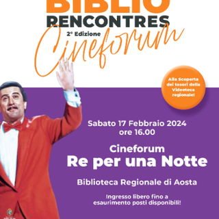 BiblioRencontres - Cineforum: projection du film 'Roi d'une nuit' de Scorsese