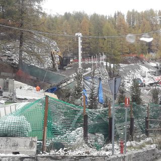 Una porzione del cantiere sequestrato