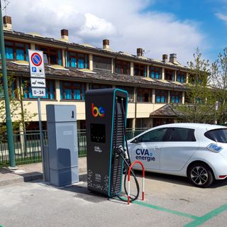 Colonnina Fast a Pont Suaz nel comune di Charvensod