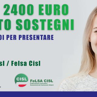 ALL’INAS CISL VDA PRE-ADESIONI PER BADANTI E COLLABORATORI PER FRUIRE DEGLI AIUTI COLLEGATI AL “BONUS 200 EURO”