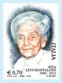FILATELIA: Francobollo commemorativo di Rita Levi-Montalcini
