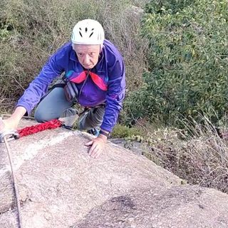 In arrampicata sulla ferrata della Ruceia