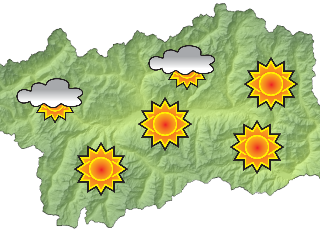 Sole alto nei cieli valdostani