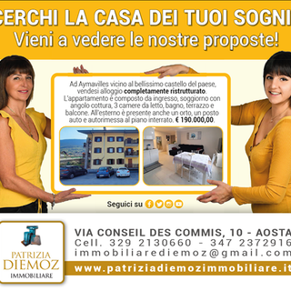 CASA SUBITO IN VALLE D'AOSTA: Alloggio con 3 camere ad Aymavilles, fr. Venoir