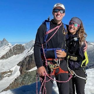 Foto Associazione Maestri di Sci VdA: Jean Daniel Pession ed Elisa Arlian