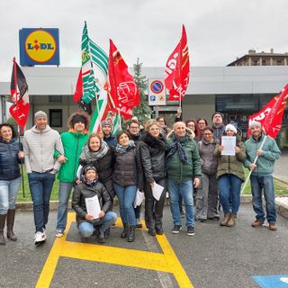 Foto della preecedente giornata di sciopero