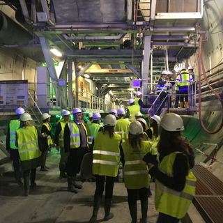 Delagazione Confindustria nel cantiere Tav)