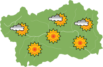 Fresco fine settimana di sole sulla Valle Fresco fine settimana di sole sulla Valle