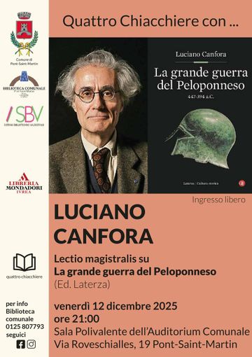 Canfora e Dionigi a Pont-Saint-Martin: la storia antica dialoga con la scuola del futuro