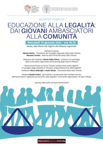 Educazione alla legalità: incontro pubblico con il Professore Nando Dalla Chiesa Educazione alla legalità: incontro pubblico con il Professore Nando Dalla Chiesa