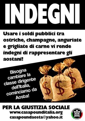 Iniziativa di CasaPound contro il gruppo Pd