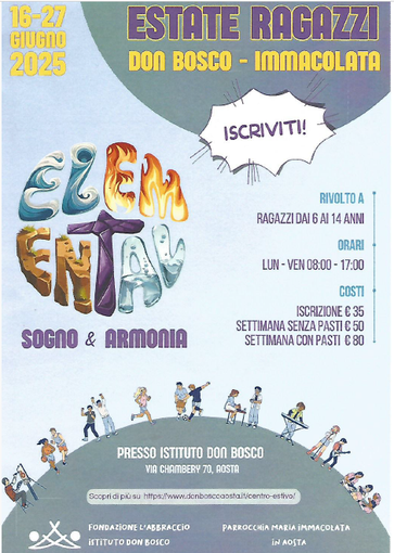Estate ragazzi Don Bosco – Immacolata: educare con elementi, sogni e armonia Estate ragazzi Don Bosco – Immacolata: educare con elementi, sogni e armonia