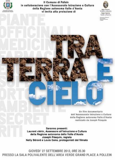 La locandina che annuncia la prioezione del film il 27 settembre a Pollein